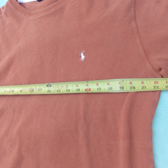 Polo Ralph Lauren Orange Sleepwear Men's XL Crew Neck Long Sleeve Thermal - Picture 5 of 7